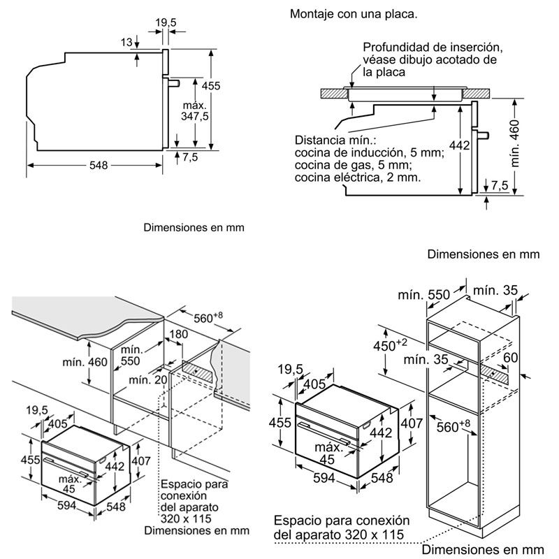 Духовой шкаф bosch cbg633ns3