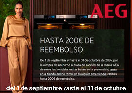 AEG cashback hasta 200 euros